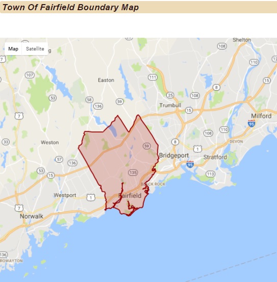 town of Fairfield boundary map