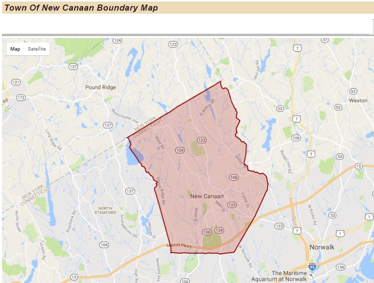New Canaan physical map