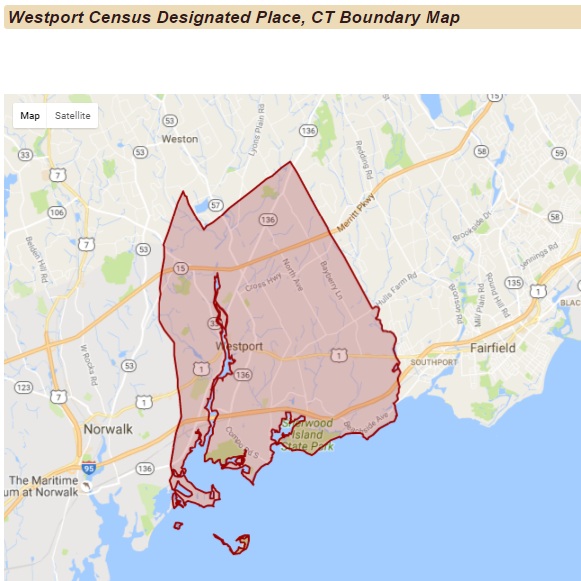 location of Westport on map
